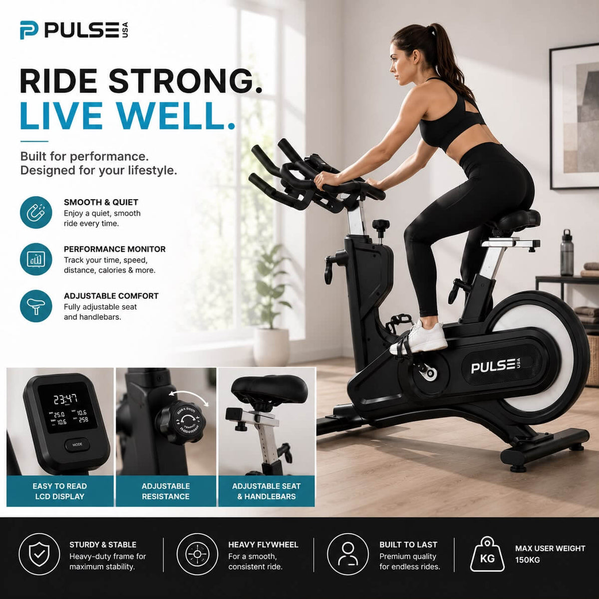 Pulse USA P20 Commercial Spin Bike