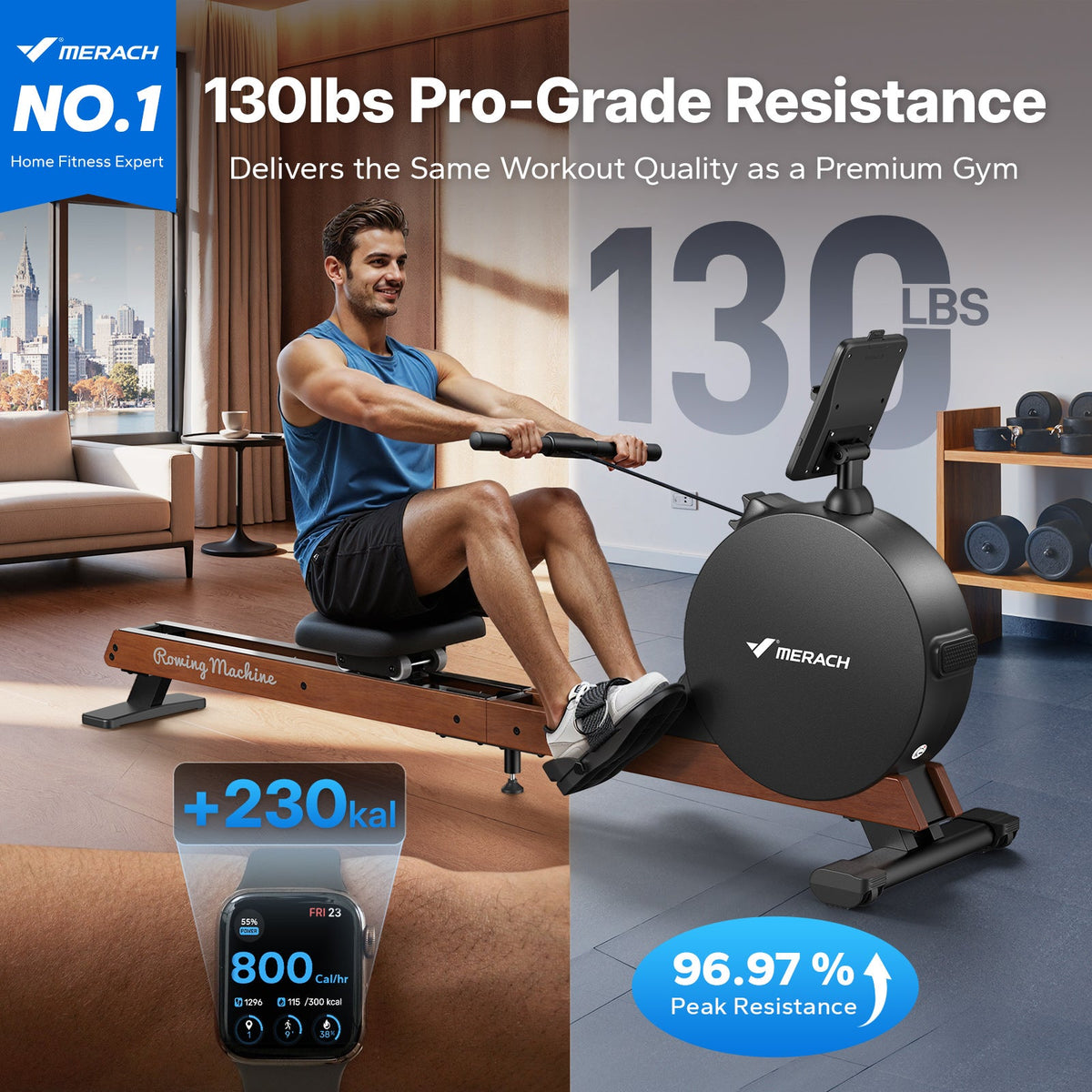 Merach R7 Magnetic Rowing Machine