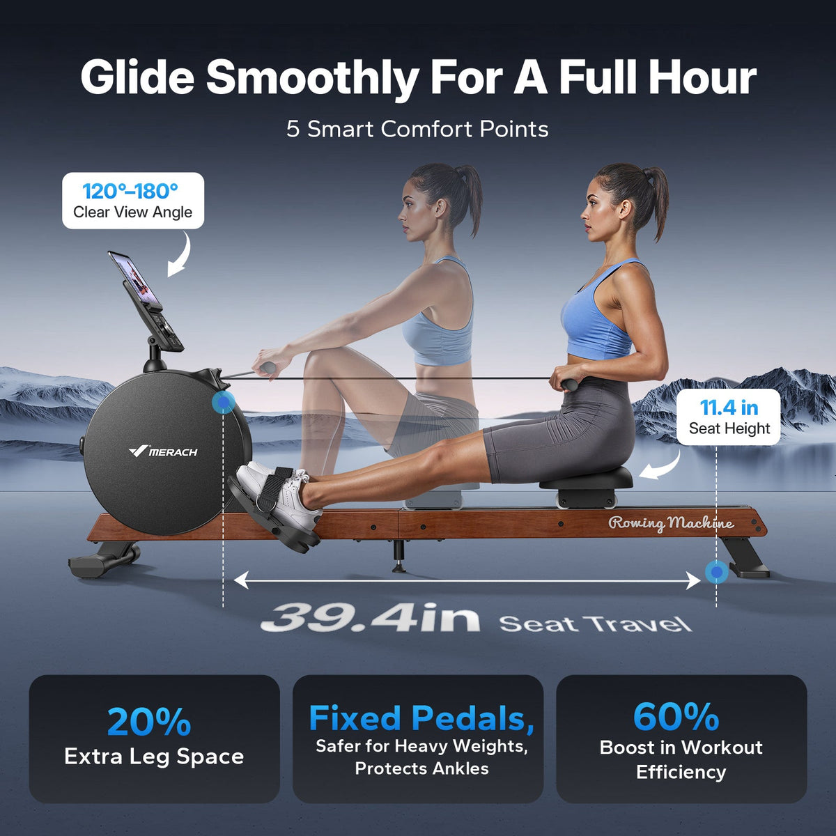 Merach R7 Magnetic Rowing Machine