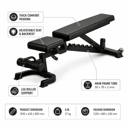 Pulse USA FID Adjustable Bench V2