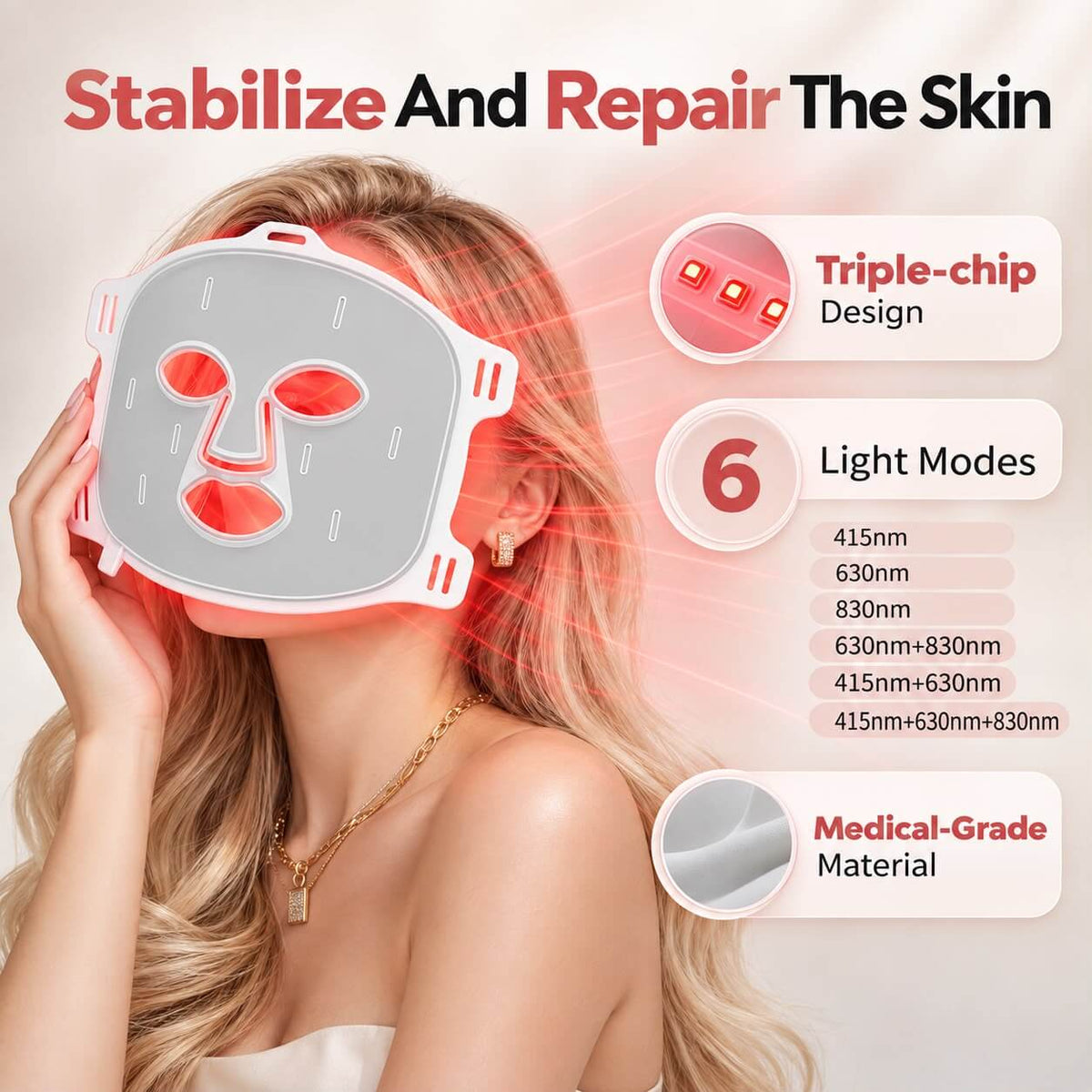 Bare Essential LED Light Therapy Mask