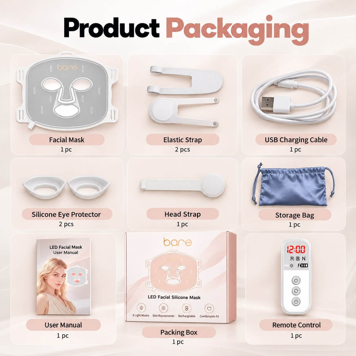 Bare Essential LED Light Therapy Mask