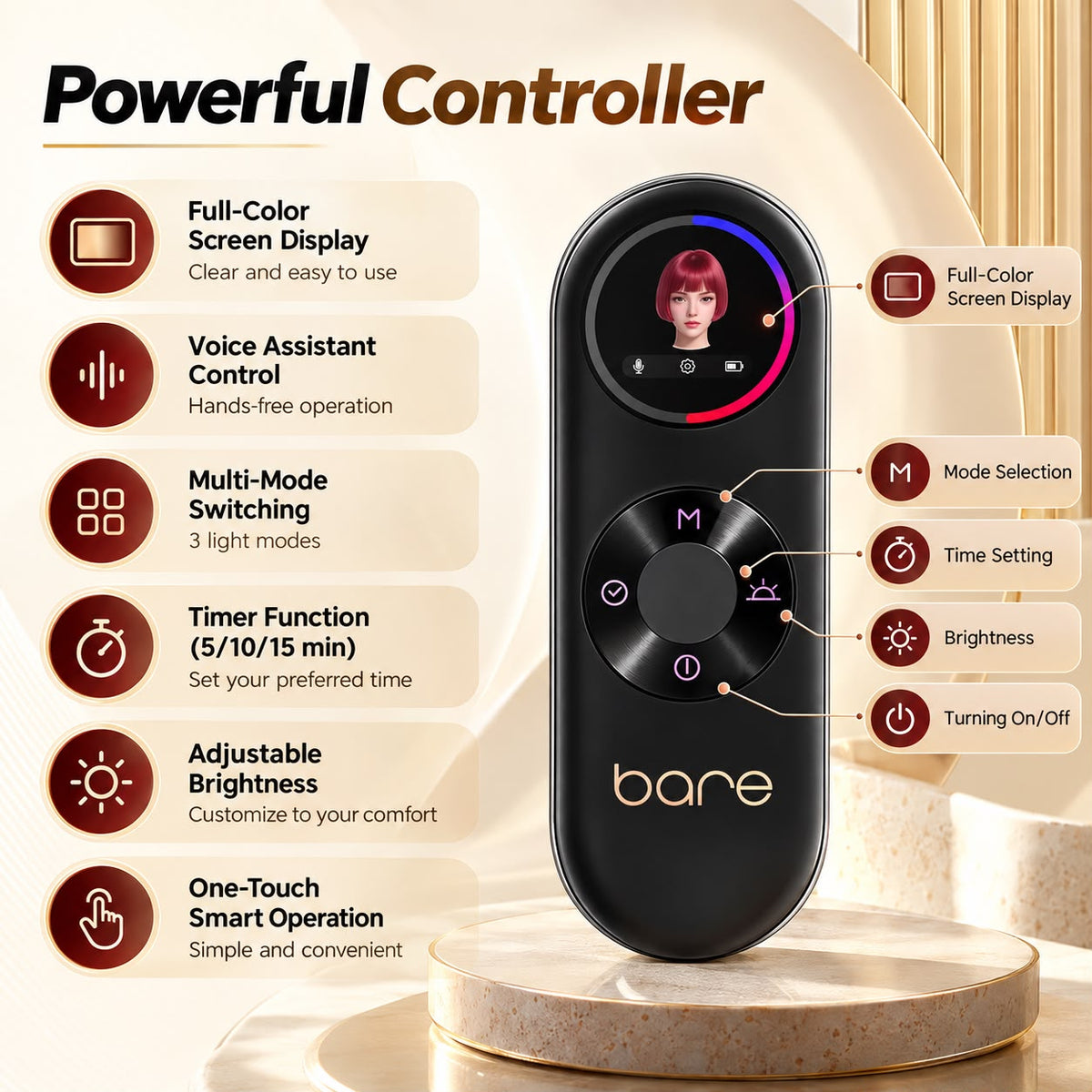 Bare Red Light Therapy Pro LED Facial Mask