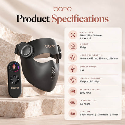 Bare Lumina PRO™ Laser + LED Therapy Mask