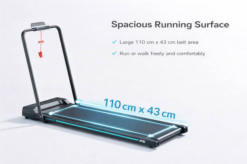 Spacious Running Surface