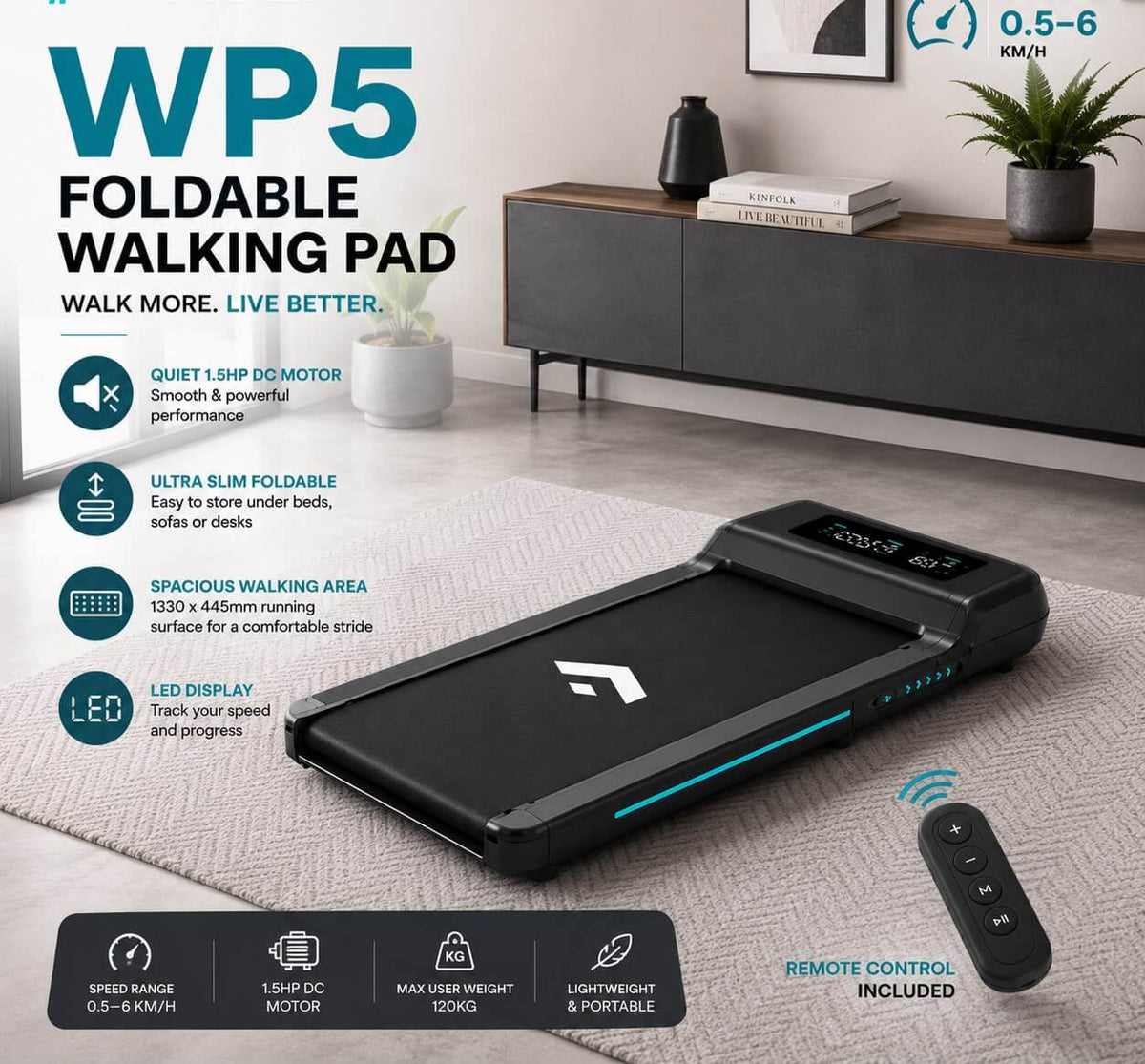 Pulse USA WP5 Foldable Walking Pad
