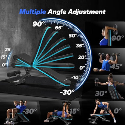 Merach Foldable Adjustable Weight Bench