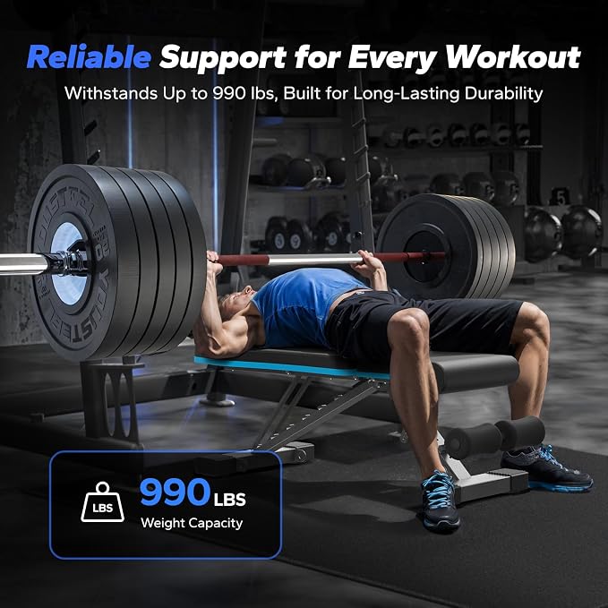 Merach Foldable Adjustable Weight Bench