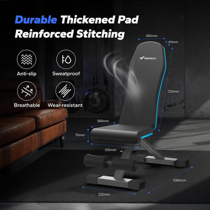 Merach Foldable Adjustable Weight Bench