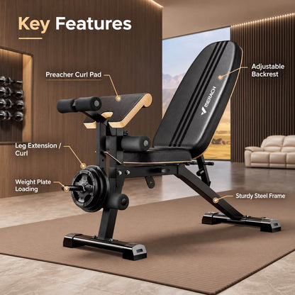 Merach Adjustable Training Bench