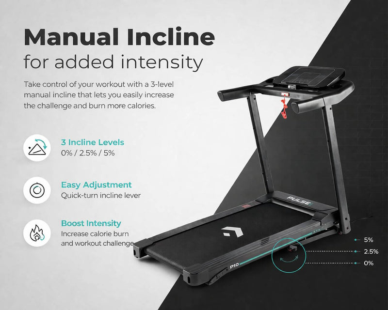 Manual Incline for Added Intensity