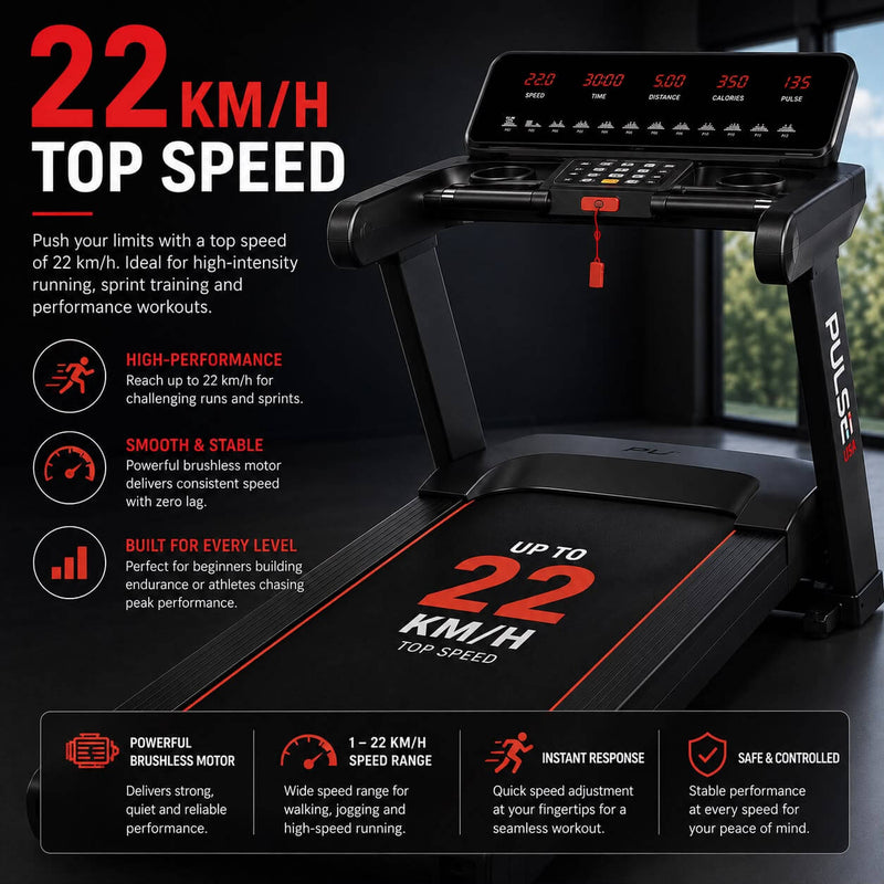 22km/h Top Speed